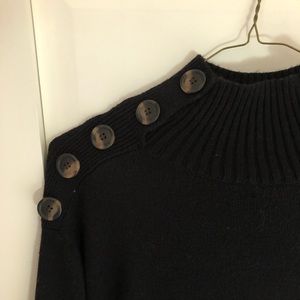 Black Anthropologie Mock Neck Sweater